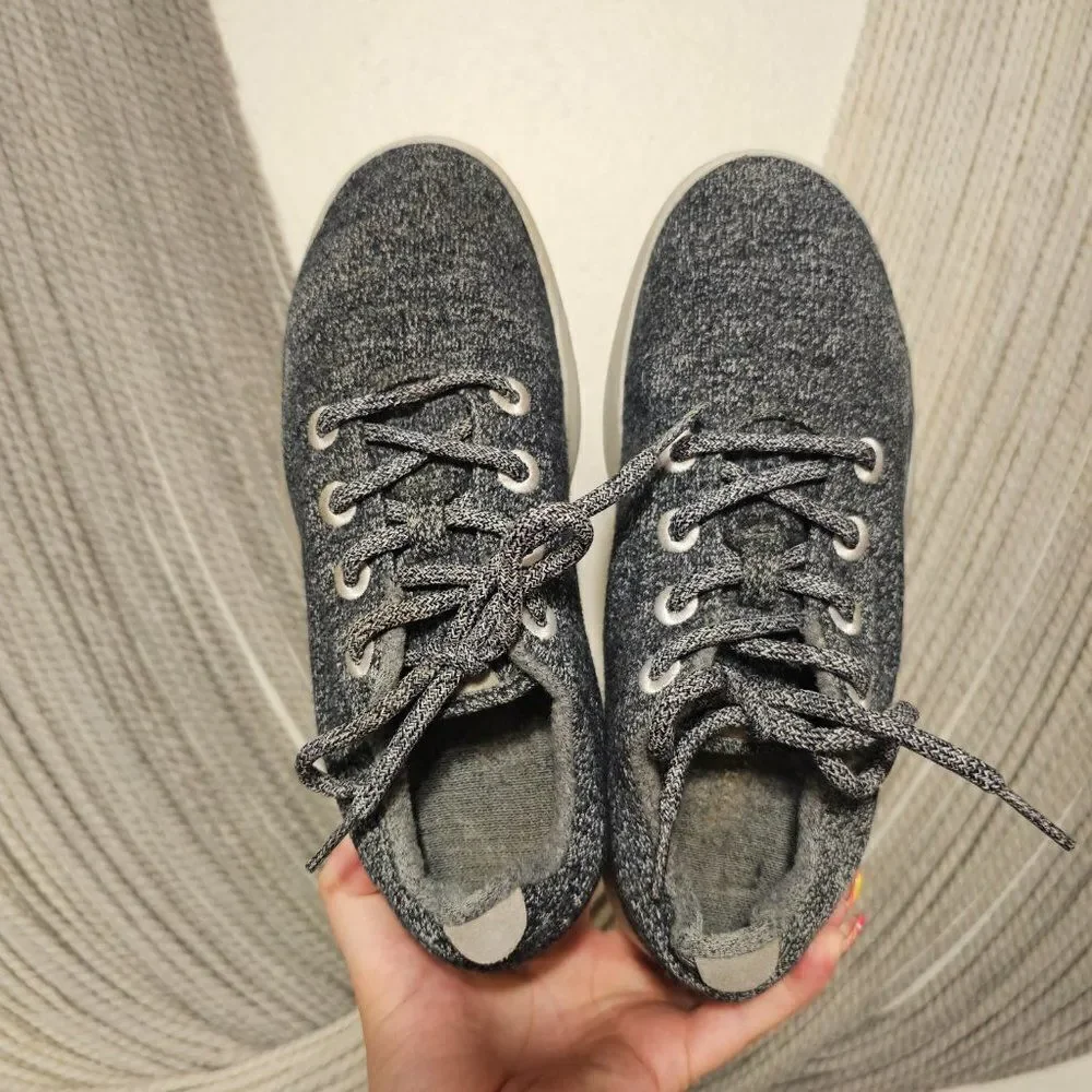 Allbirds Wool Runners in Heathered Grey Sz 9